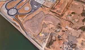 Vista del terreno donde se prevé emplazar.