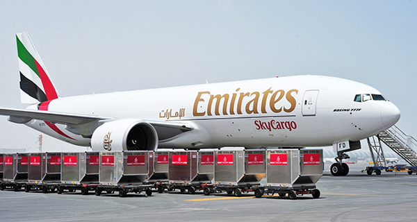 Emirates crece en destinos de carga.