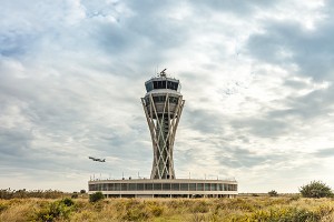 Torre de control del aeropuerto.