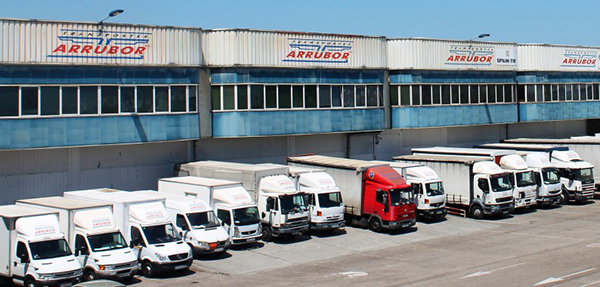 Imagen de las instalaciones de Transportes Arrubor en el CT de Santander.