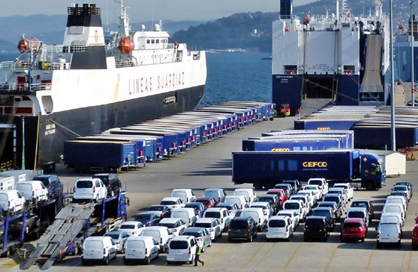 Gefco es el operador logístico referente en la terminal ro-ro de Vigo.