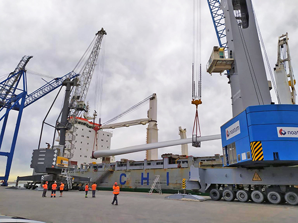 La operativa de desestiba del material fue realizada por la terminal de Marmedsa. 