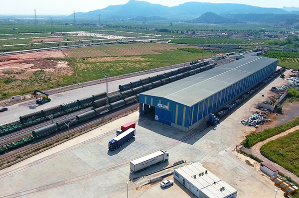 Railsider Mediterráneo manipuló en Sagunto 203.033 toneladas en 2019. 