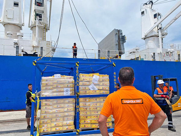 La carga, realizada por Logistika 360, ha sido una operación inédita en Algeciras. 