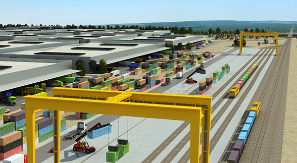 Recreación de la futura terminal intermodal.