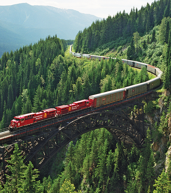 Imagen de un tren de Canadian Pacific.