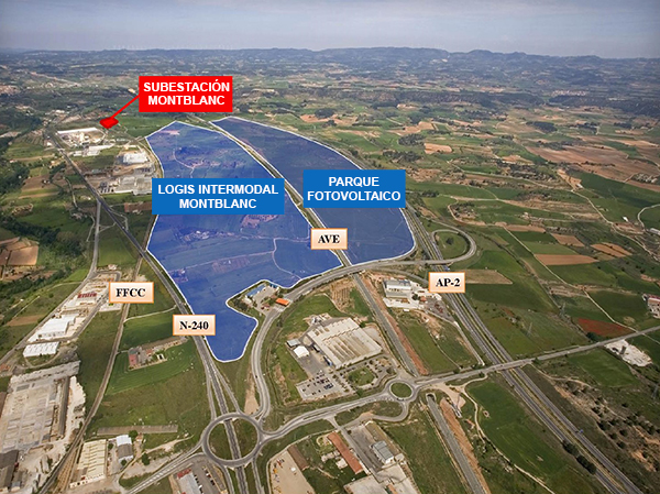 Proyecto planta fotovoltaica Logis Montblanc.