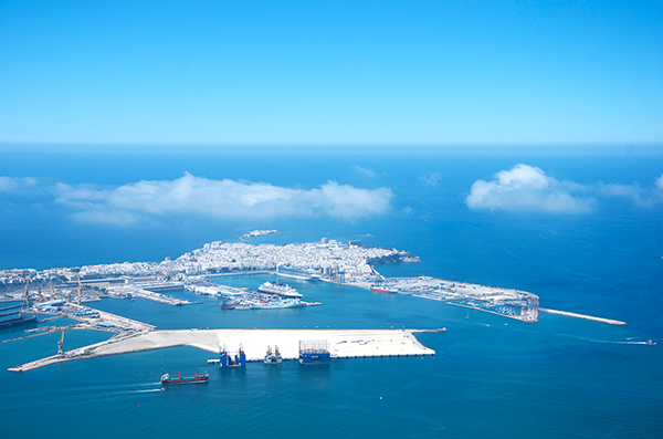 Imagen de la ampliación del puerto de Bahía de Cádiz.