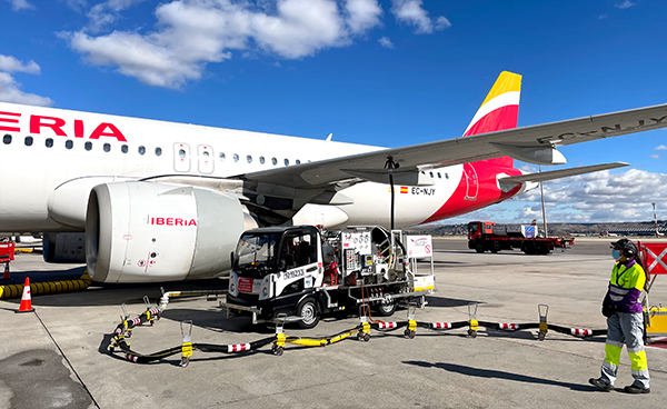 Operativa de Iberia en Barajas. 