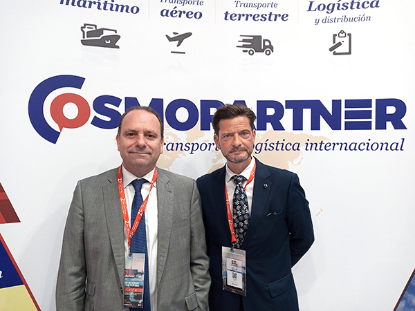 Sergi Borrell, perteneciente a la segunda generación al frente de la transitaria, y Fernando Rubio, director Comercial.