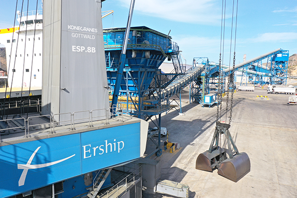 Ership tiene un consolidada posición en la operativa granelera en España.