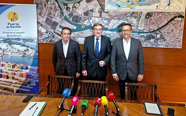 Antonio Pernía (Carbón Puerto), Rafael Carmona (APS), Pablo García (Euroports).