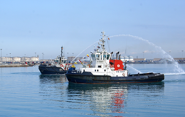 Remolcadores de Boluda en el puerto de Valencia, la sede central del grupo.