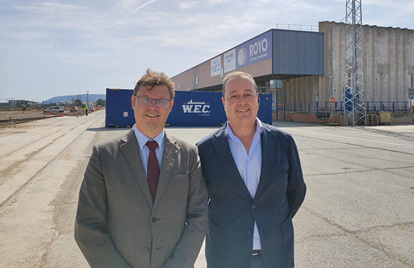 Patrick Ram, director general de Wec Lines, y Abel Royo, director general de grupo Royo.