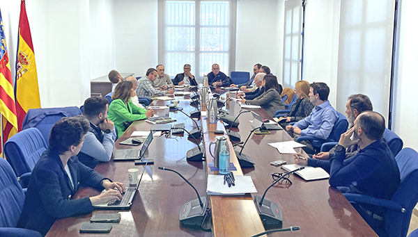 Imagen de la reunión del grupo de trabajo encargado de los servicios de inspección en el PCF.