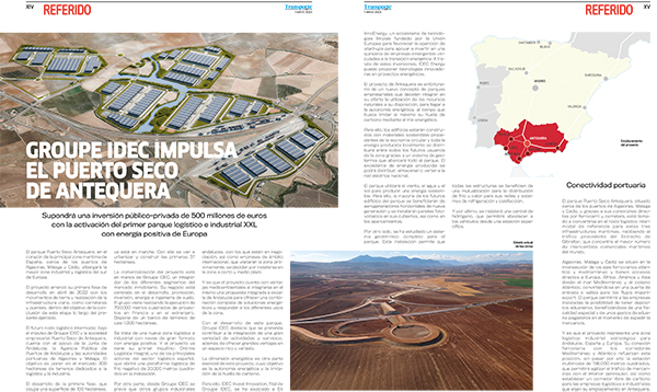 Groupe IDEC impulsa el puerto seco de Antequera