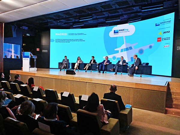 Imagen del ‘Madrid Air Cargo Day 2023’ celebrado ayer en Madrid. 