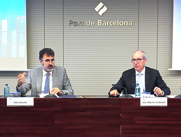 LLuís Salvadó y José Alberto Carbonell, ayer, en la presentación del balance del primer semestre del año.