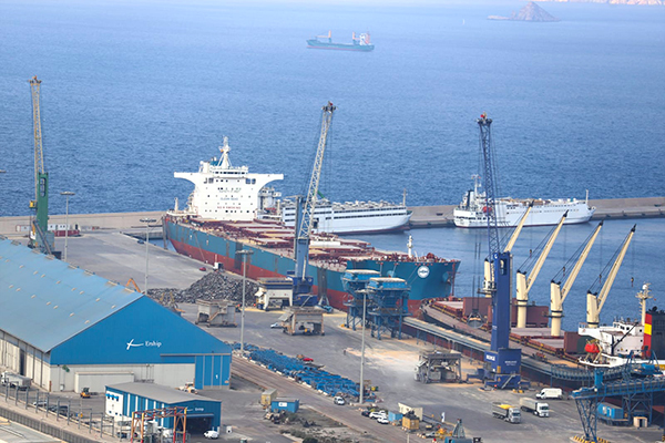 Los graneles sólidos se mantienen como el tráfico más dinámico del puerto de Cartagena.