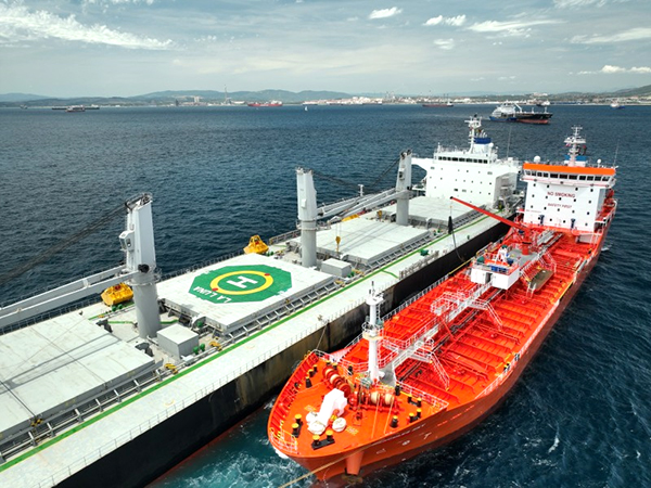 Suministro de biocombustible de Peninsula en Gibraltar para un granelero de la naviera Norden.