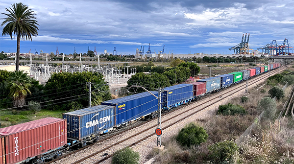 Operaciones ferroviarias en Valencia.