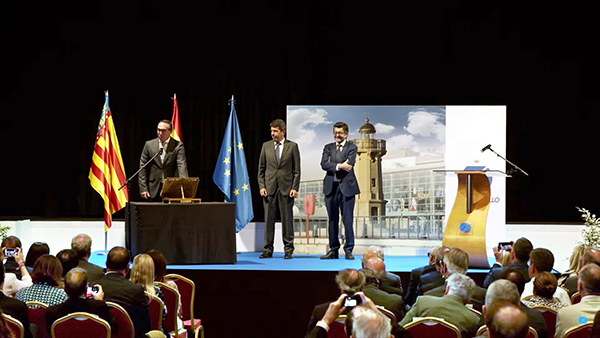 Acto de posesión del presidente de Puerto de Castellón, Rubén Ibáñez.