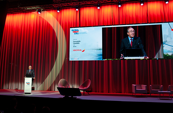 Fernando Candela, CEO de Iberia, durante su intervención en 'Global Mobility Call'. 