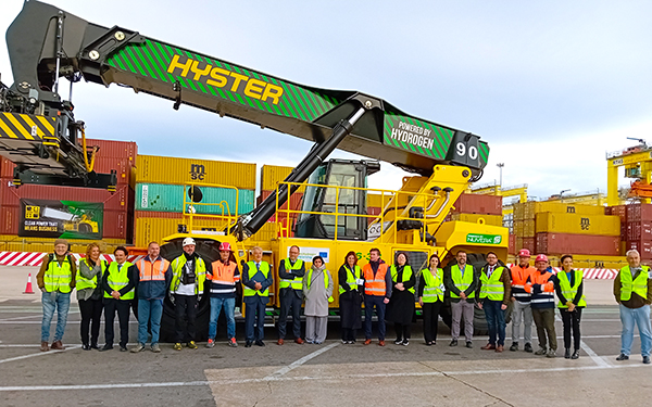 Foto de familia de los integrantes del consorcio H2Ports.