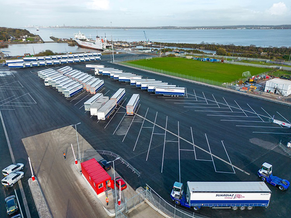 Instalaciones de la nueva terminal ro-ro de Suardiaz y Peel Ports en el puerto de Liverpool.