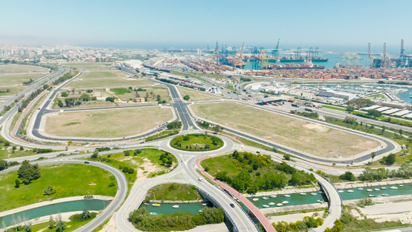 Imagen de los terrenos de la ZAL del Puerto de Valencia.