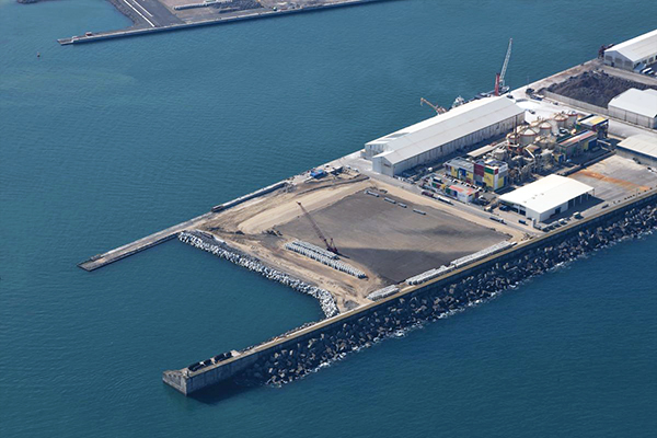 Imagen del Muelle AZ-O del puerto de Bilbao.