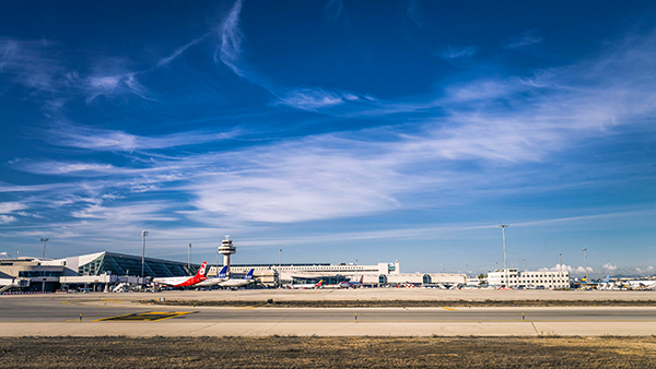 El aeropuerto de Palma de Mallorca registró un tráfico de 7.184 toneladas de carga en 2023.