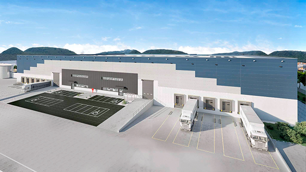 Imagen de la nueva nave de Panattoni en el polígono industrial de Júndiz en Vitoria.