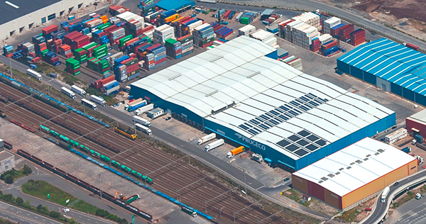 Imagen de las instalaciones de Progeco en el puerto de Bilbao.