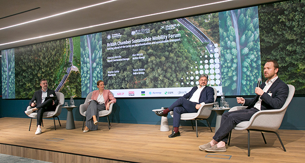 El ‘British Chamber Sustainable Mobility Forum’ se celebró en la sede de Indra en Alcobendas (Madrid).