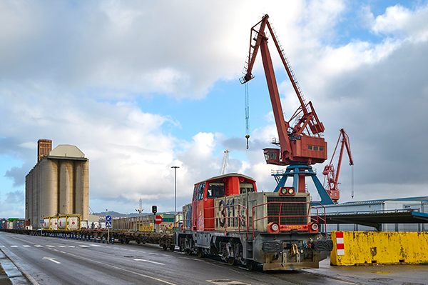 Más de 4.000 trenes circularon en el Puerto de Bilbao en 2024.