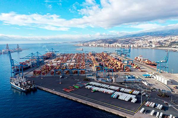 Imagen de la terminal de Opcsa, en Las Palmas.