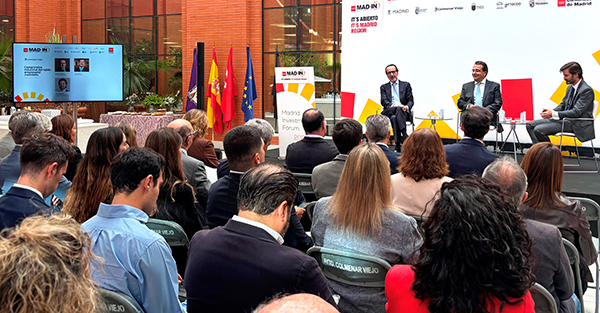 El presidente de UNO, Francisco Aranda, durante su intervención en el 'Madrid Investment Forum'. 