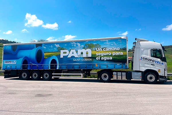 Jesús Vela emplea el HVO para suministros de Saint-Gobain Pam.