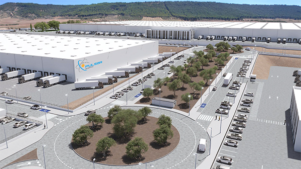 Imagen virtual del proyecto Tórtola Logistics Park de Pulsar Properties.