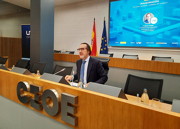 Francisco Aranda, presidente de UNO, inauguró la jornada.