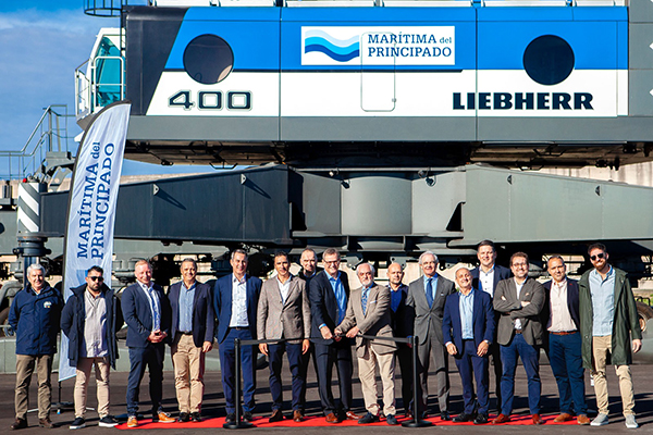Marprin suma su novena grúa en Asturias