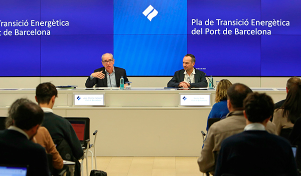 José Alberto Carbonell, presidente del Port, y Hector Calls, director de Sostenibilidad Ambiental y Transición Energética.