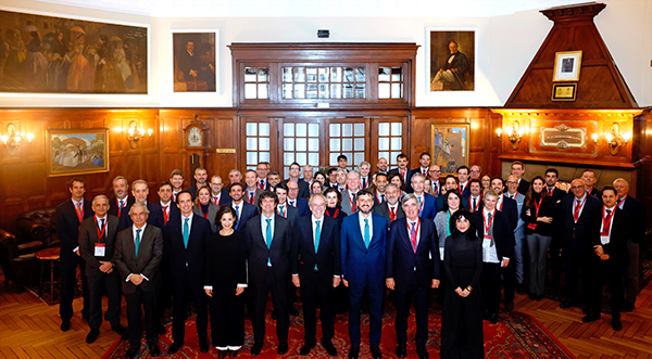 Imagen de la convención anual del grupo Erhardt celebrada en la Sociedad Bilbaína.