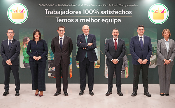 Equipo directivo de Mercadona, con Juan Roig al frente.